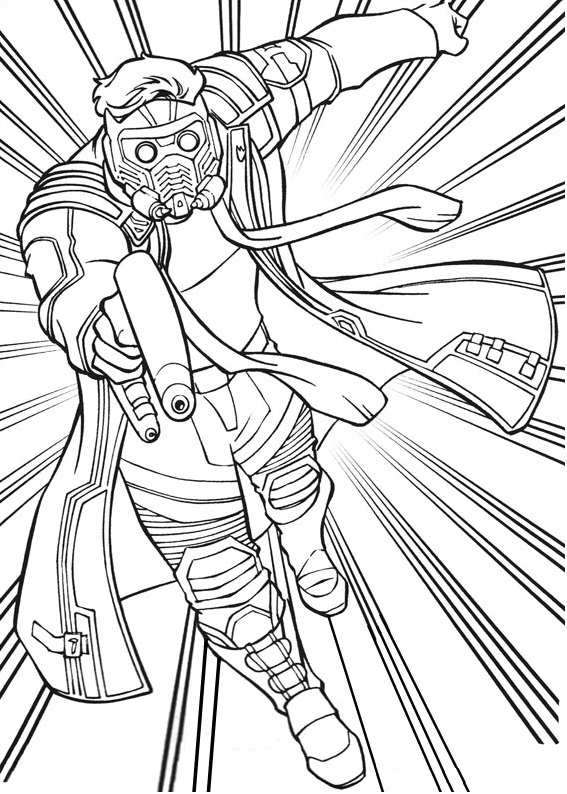 Guardiano del Star Lord da colorare