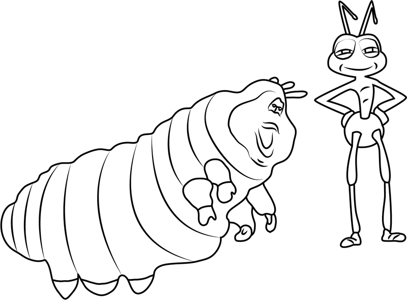 Heimlich e Flik da colorare