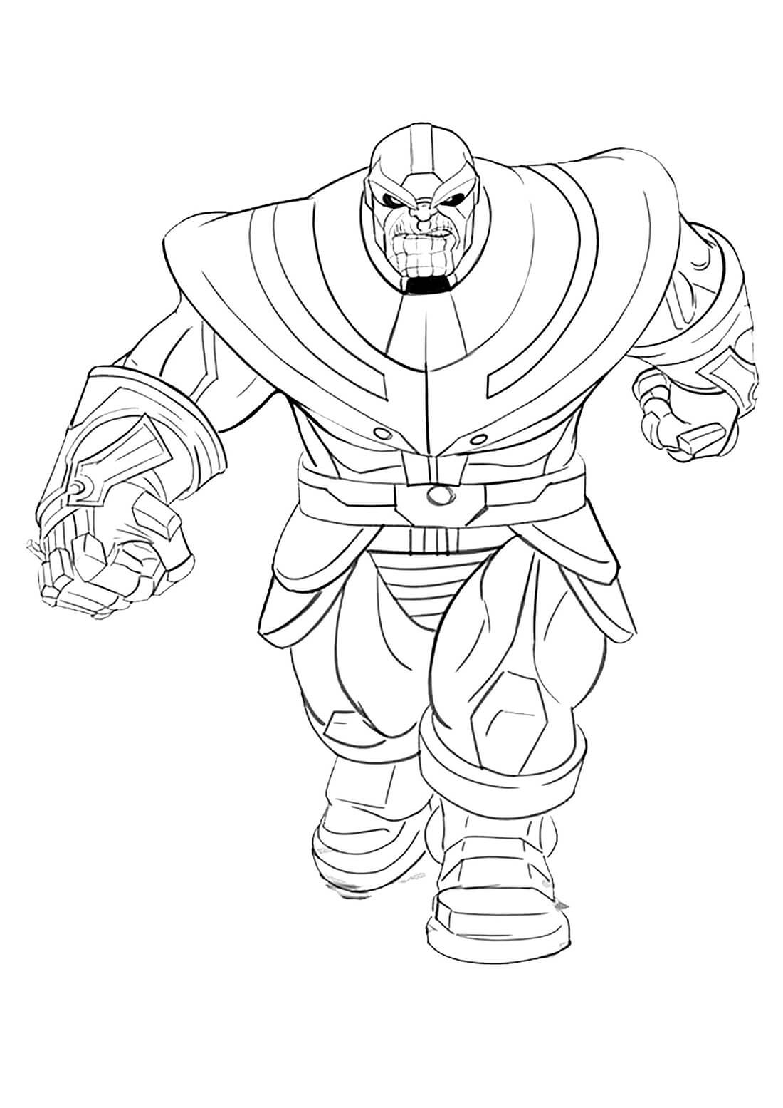 Il grande Thanos da colorare