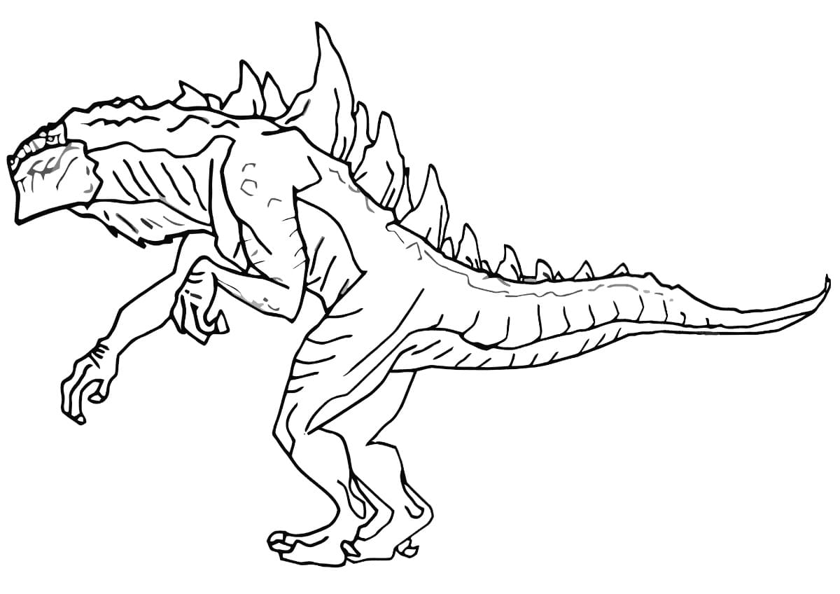 Il mostro Godzilla gratis da colorare