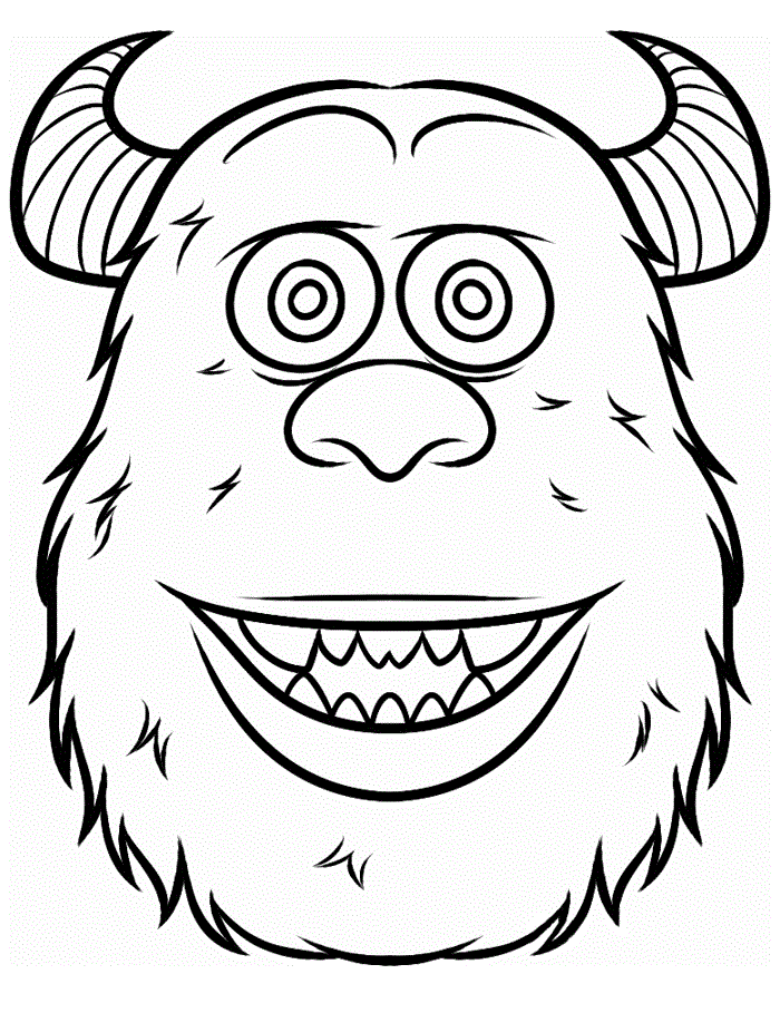 Monsters & Co da colorare