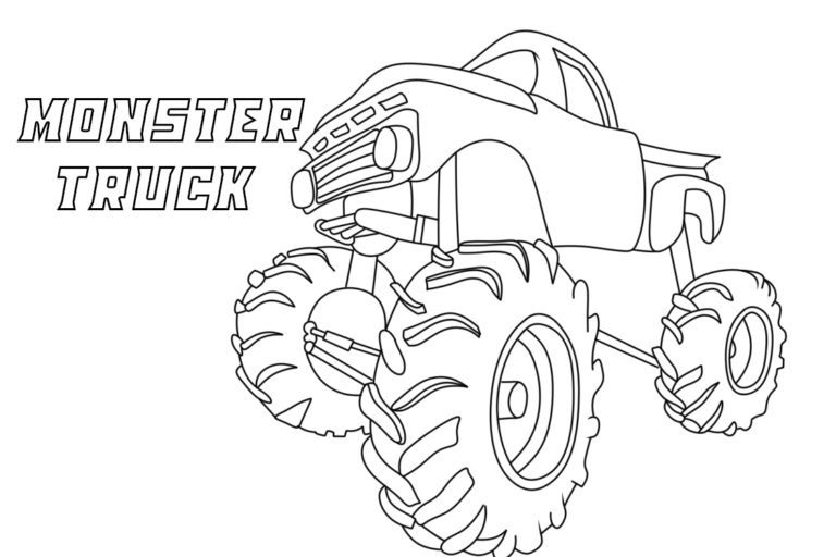 Immagine da colorare di Monster Truck 2 da colorare