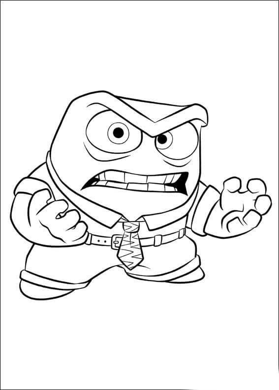 Inside Out Anger da colorare