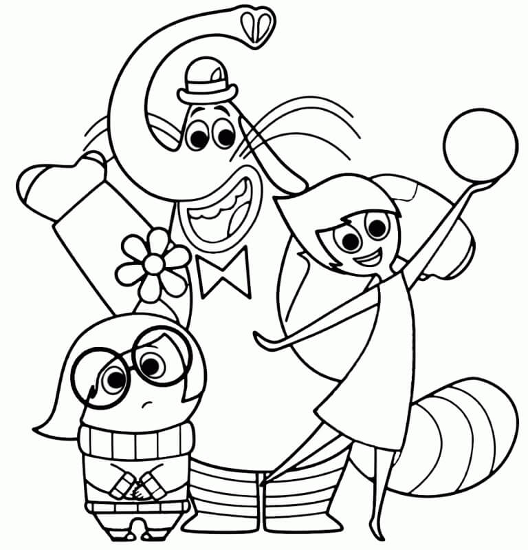 Inside Out divertimento da colorare
