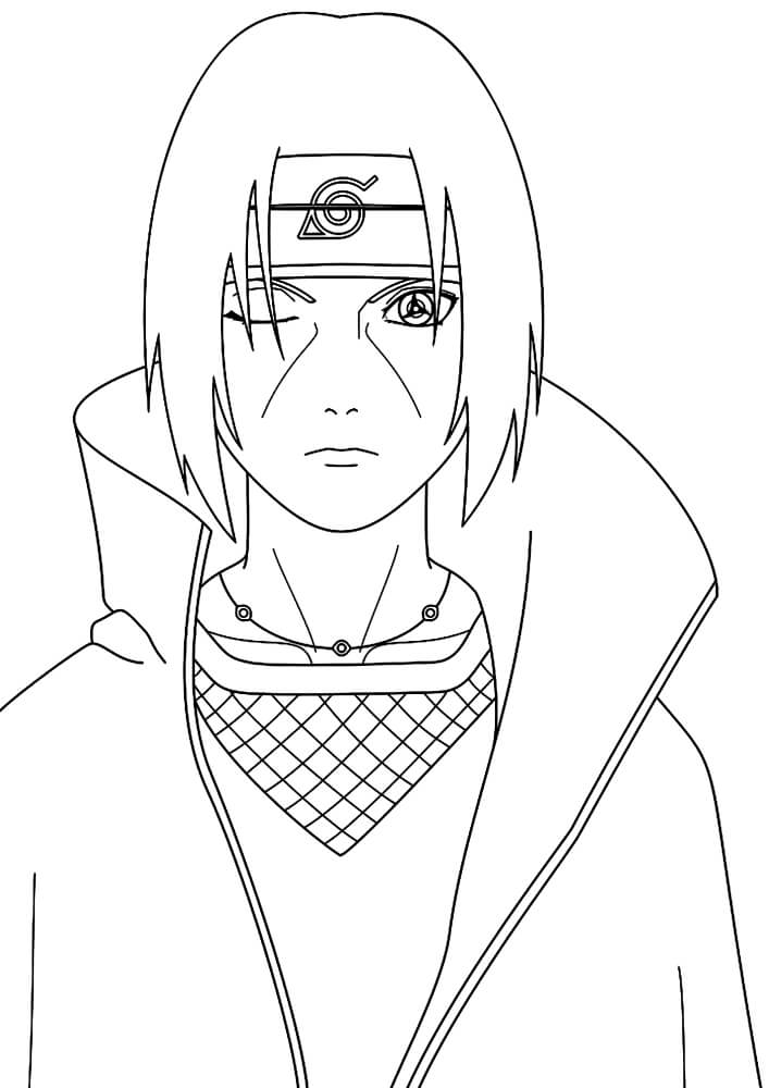 Itachi Bello da colorare