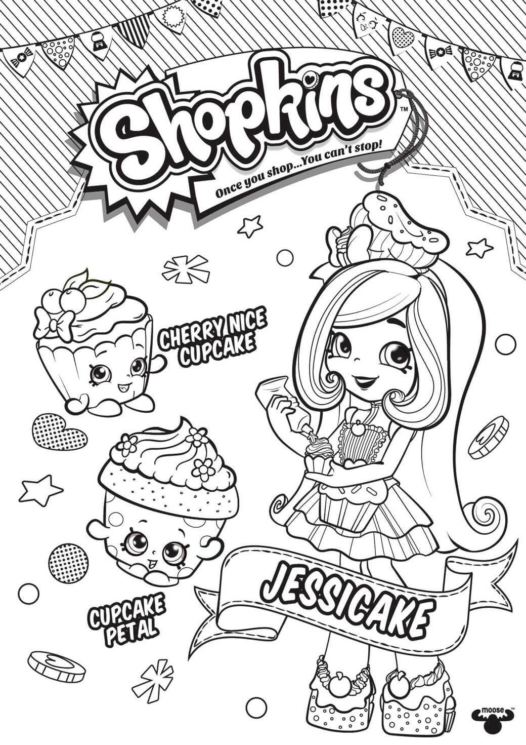 Jessicake Shopkins 2 da colorare