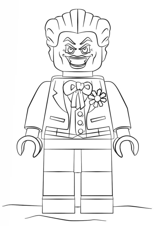 Joker sotto forma di Lego da colorare