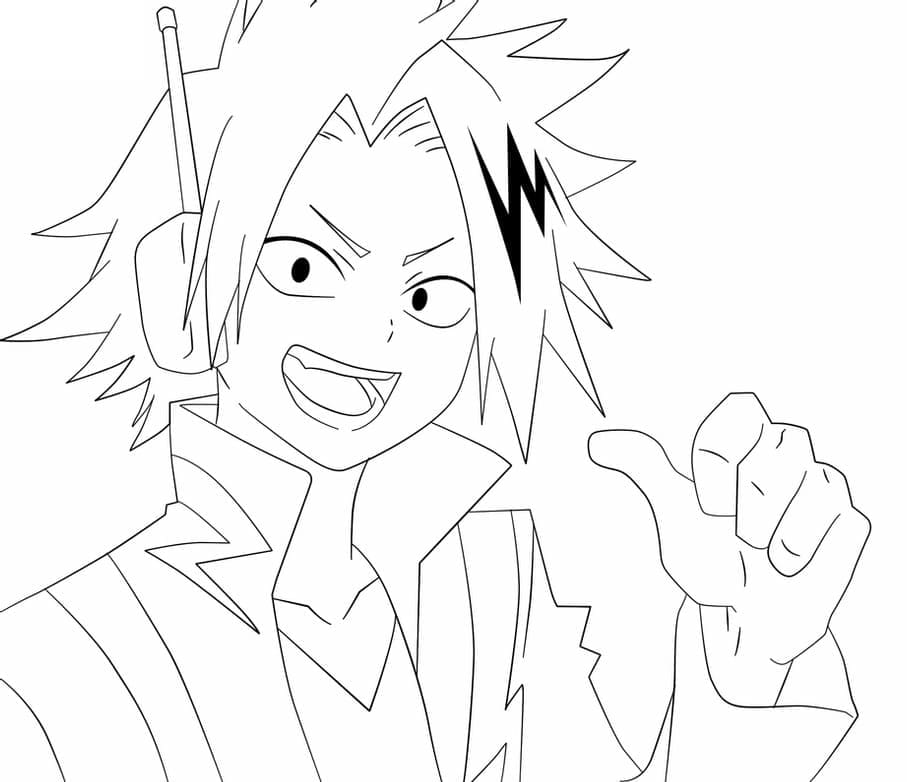 Kaminari Denki in My Hero Academia da colorare