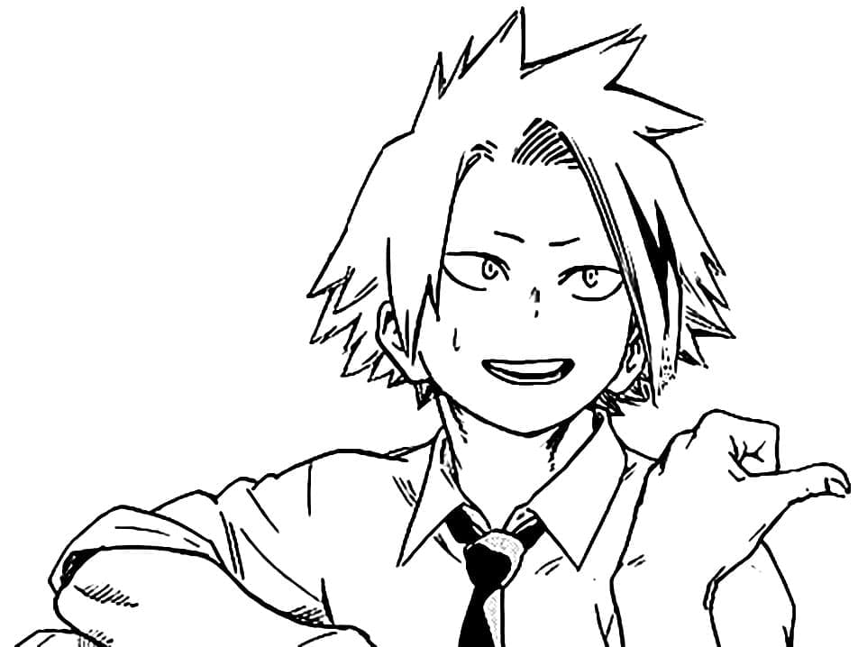 Kaminari Denki My Hero Academia da colorare
