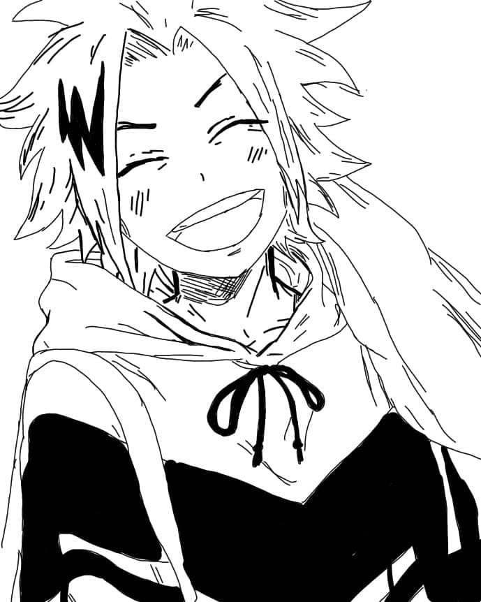 Kaminari Denki Sorridente da colorare