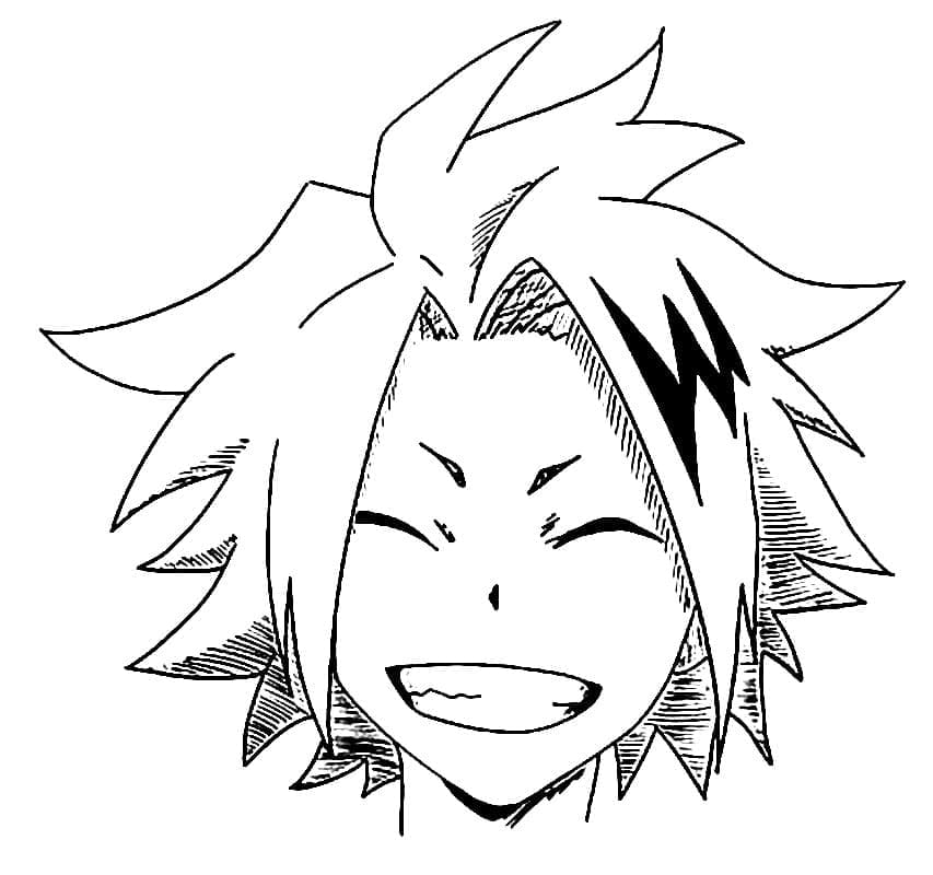 Kaminari Denki Viso da colorare
