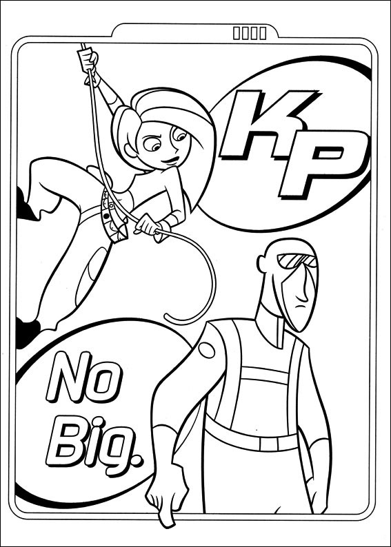 Kim Possible Combatte da colorare