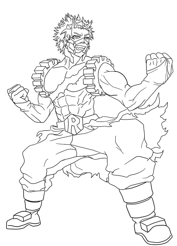 Kirishima è forte da colorare
