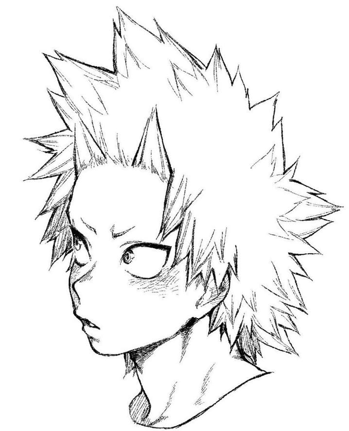 Kirishima è timido da colorare