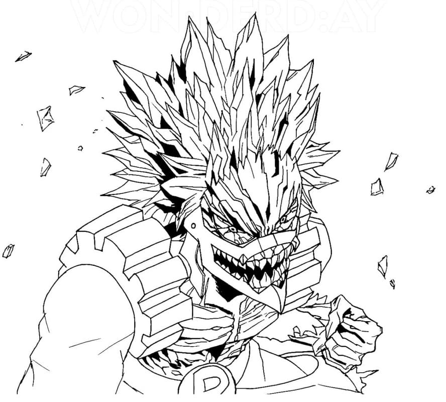 Kirishima Infrangibile da colorare