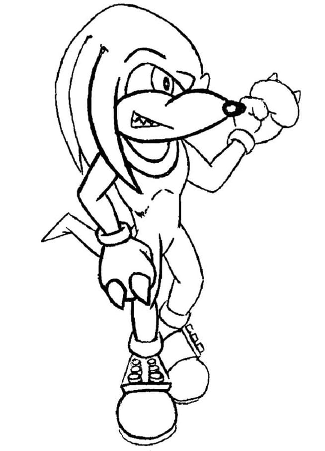 Knuckles l’Echidna da stampare 