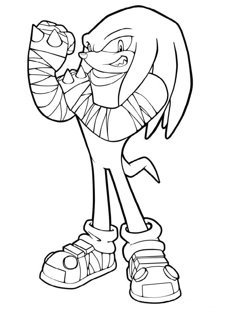 Knuckles l’Echidna pronto a combattere 