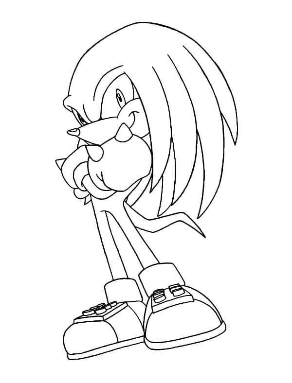 Knuckles the echidna sorridente 