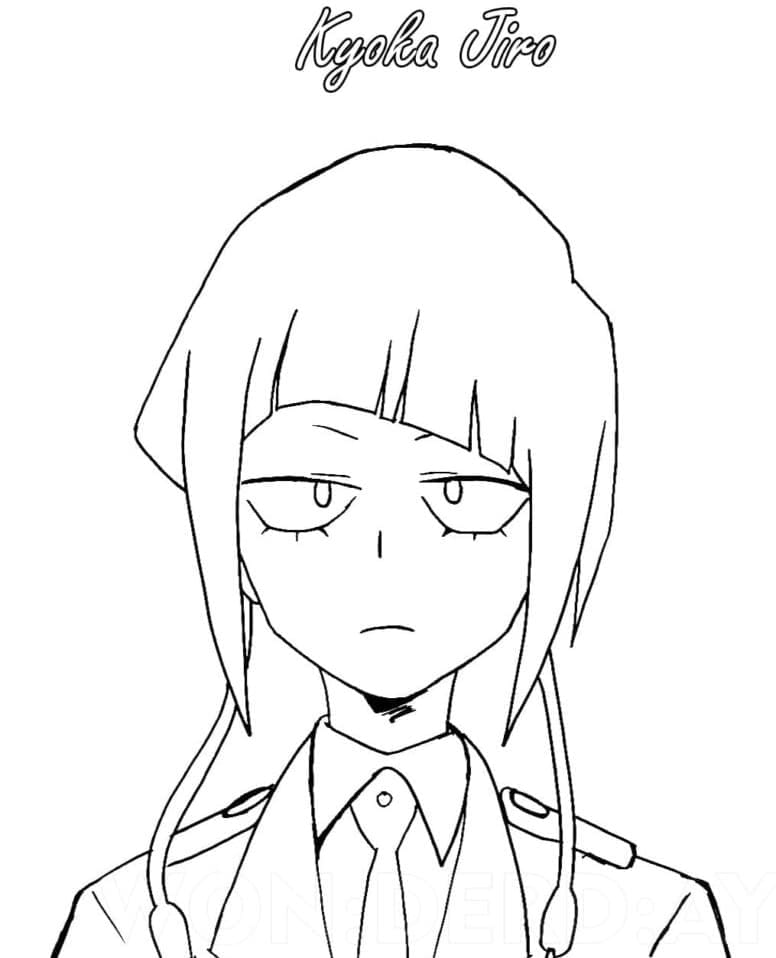 Kyoka Jiro di My Hero Academia da colorare