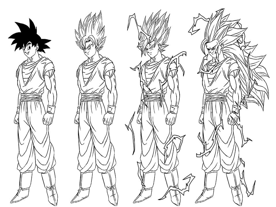 Le forme di Son Goku 