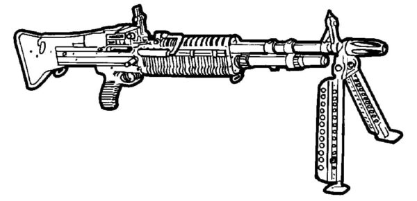 Le mitragliatrici sono fanteria e speciali da colorare
