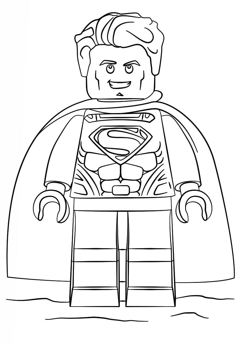 Lego DC Superman da colorare