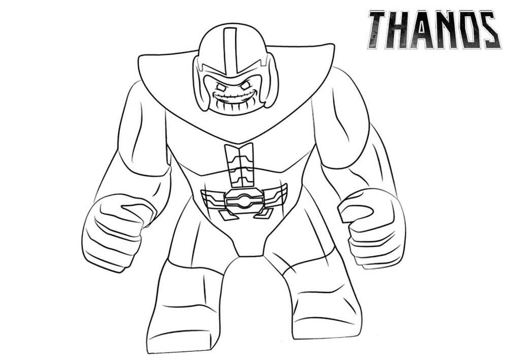 Lego Thanos 2 da colorare