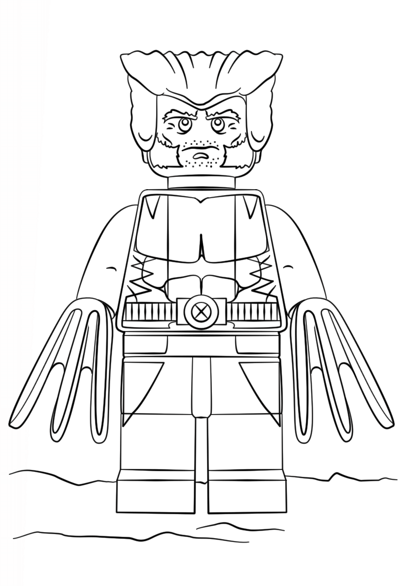 Lego X men Lupi Mannari da colorare