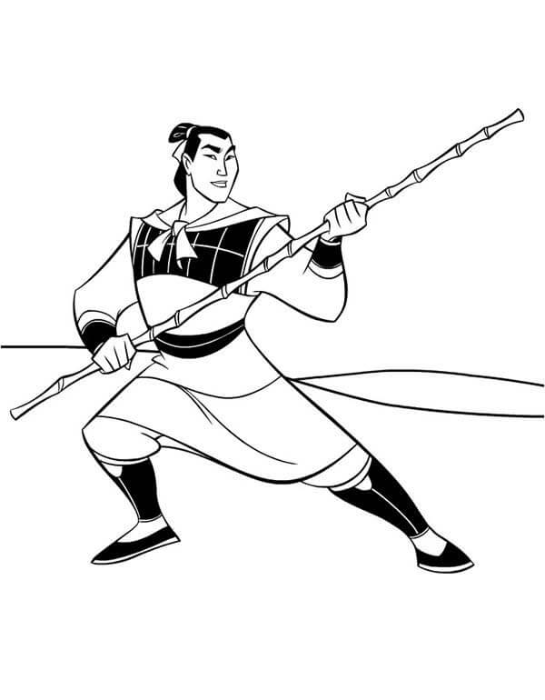 Li Shang Battagliero da colorare
