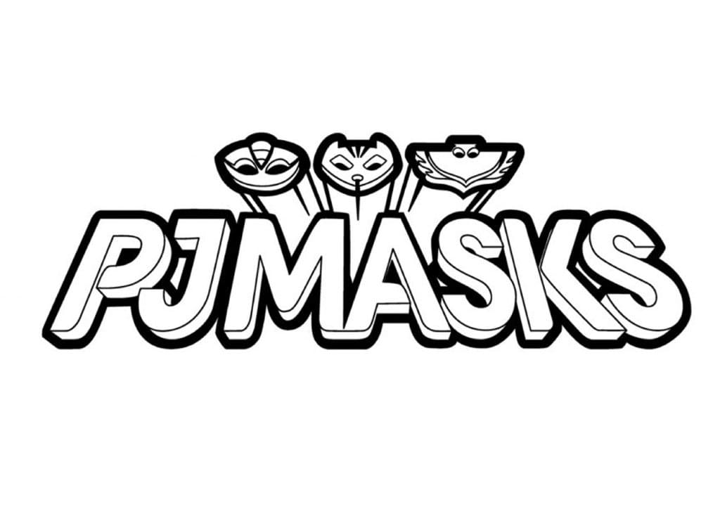 Logo di base dei PJ Masks da colorare