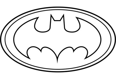 Logo Di Batman da colorare