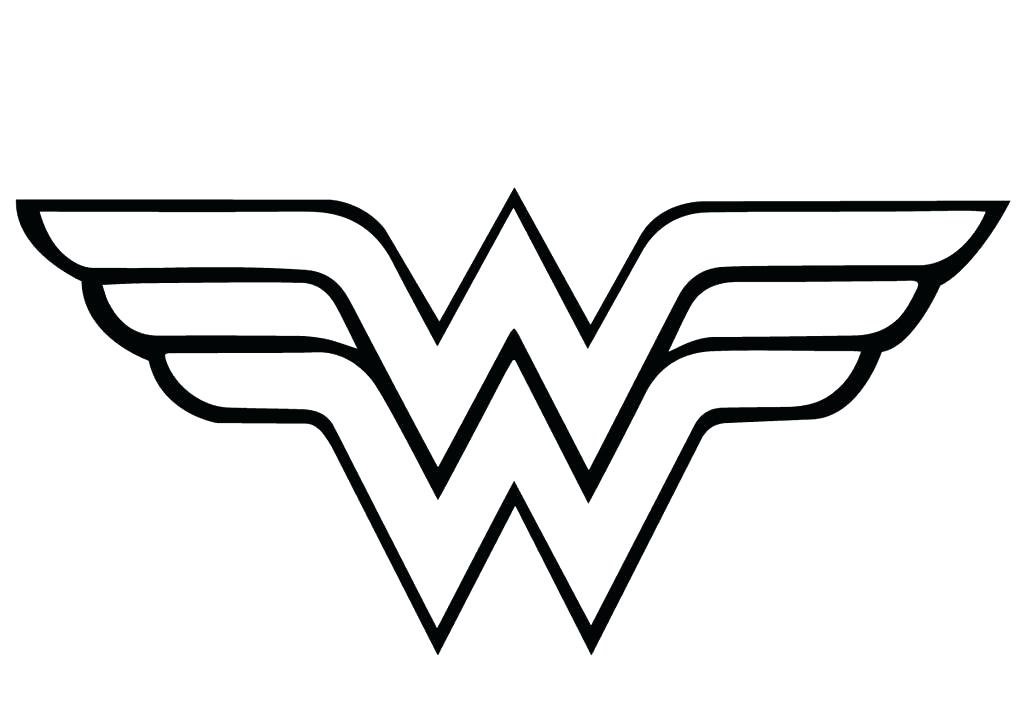 Logo di Wonder Woman da colorare