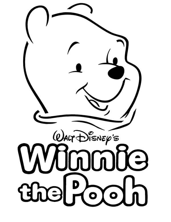 Logo Winnie the Pooh da colorare