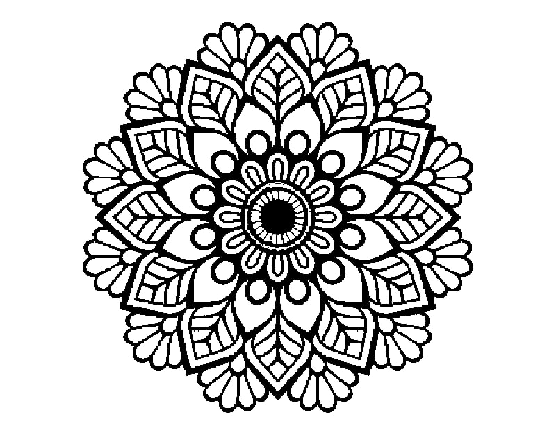 Mandala di Primavera da colorare