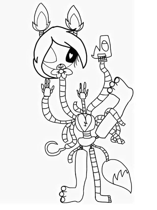 Mangle FNAF da colorare