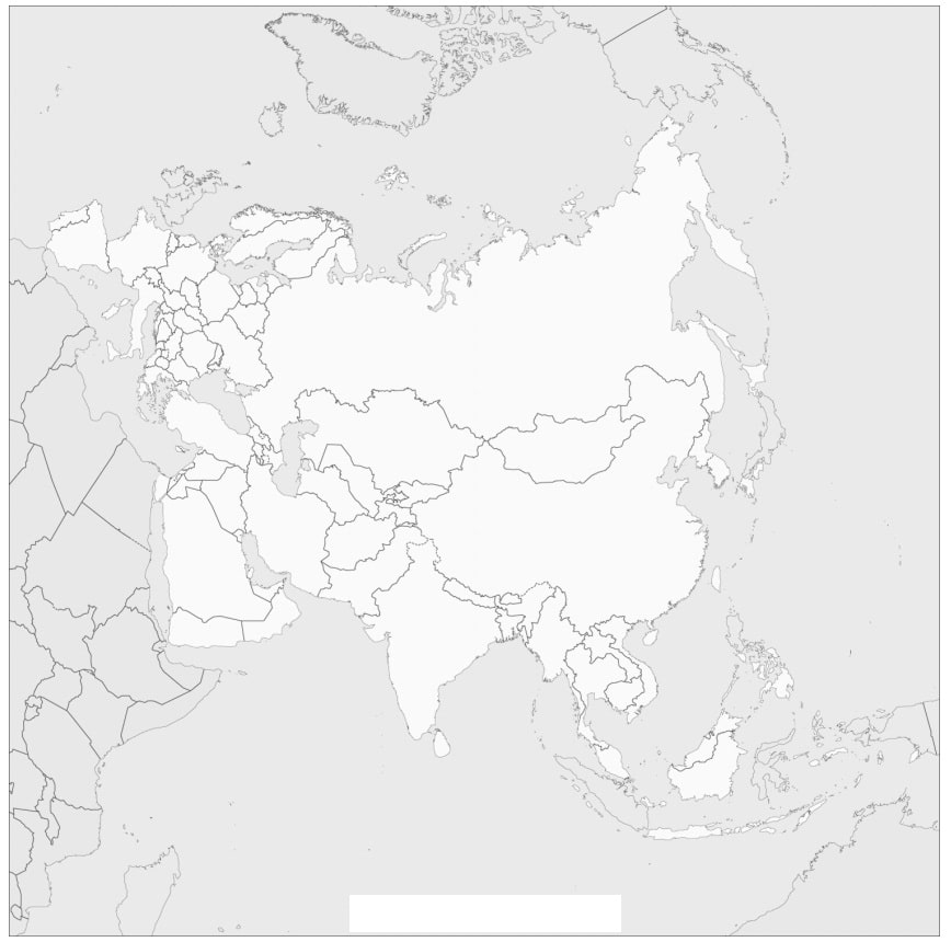 Mappa dell'Eurasia da colorare