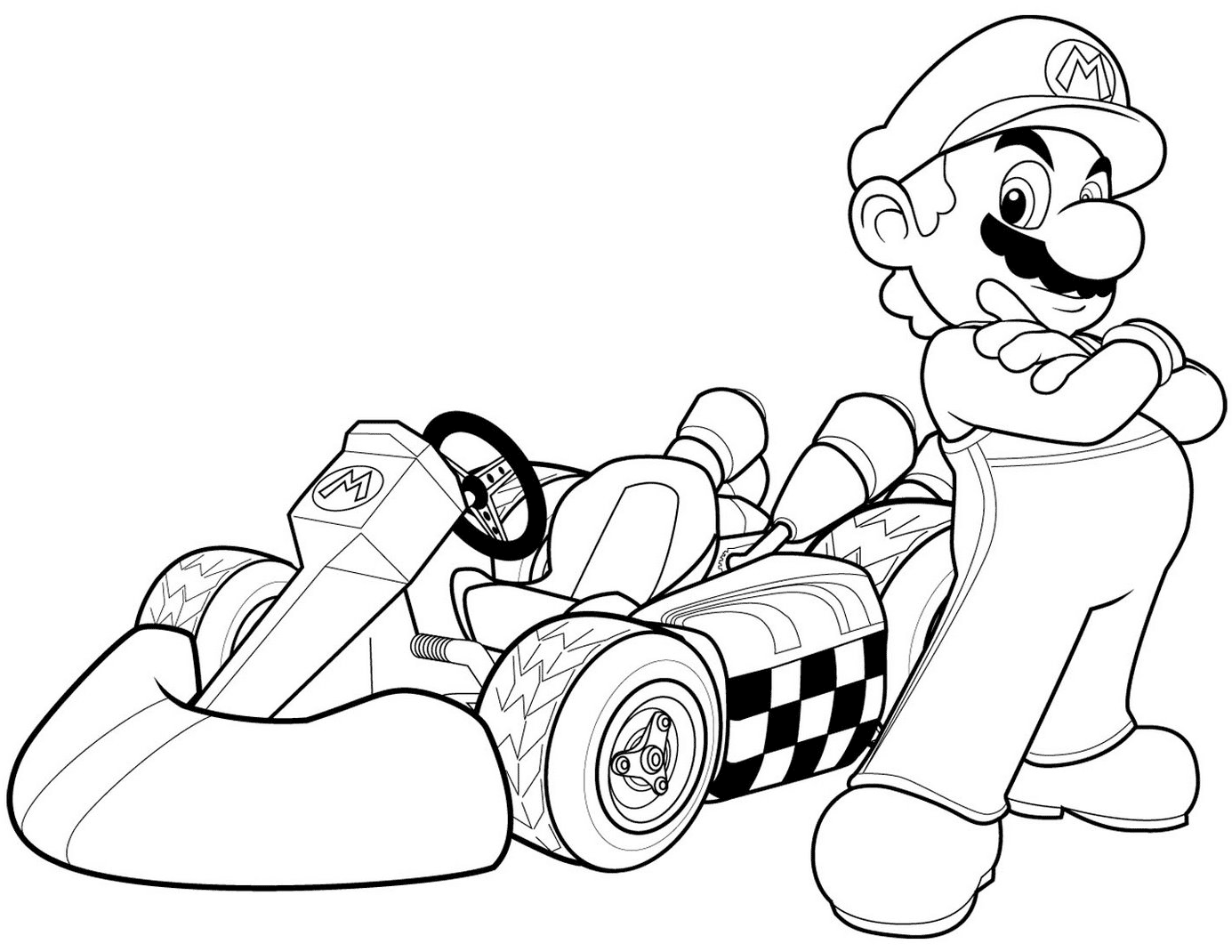 Mario su Mario Kart Wii 