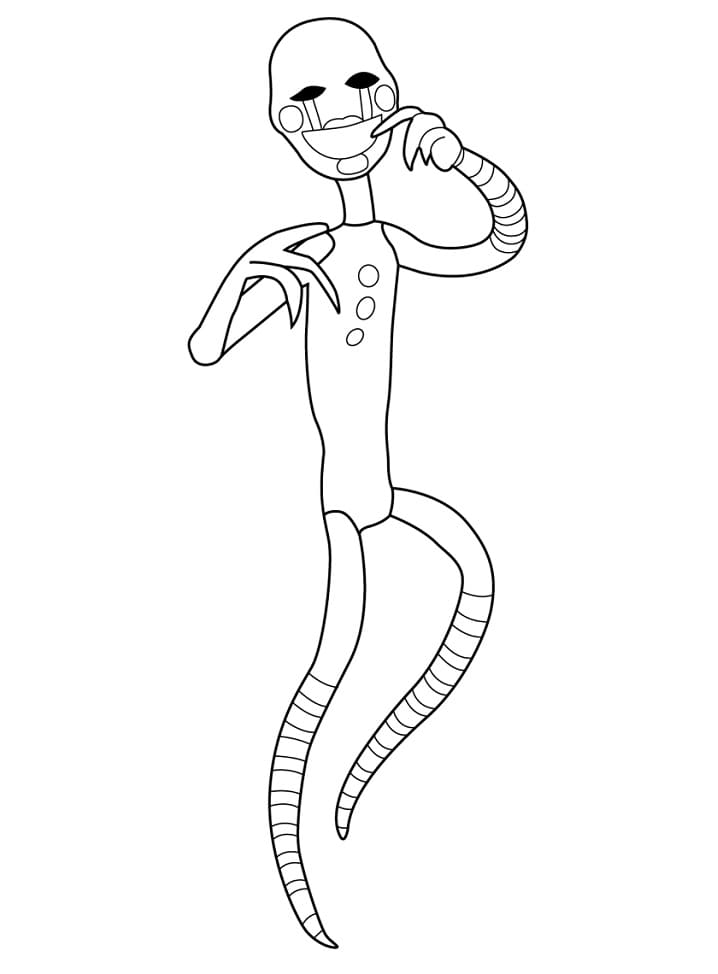 Marionetta FNAF da colorare