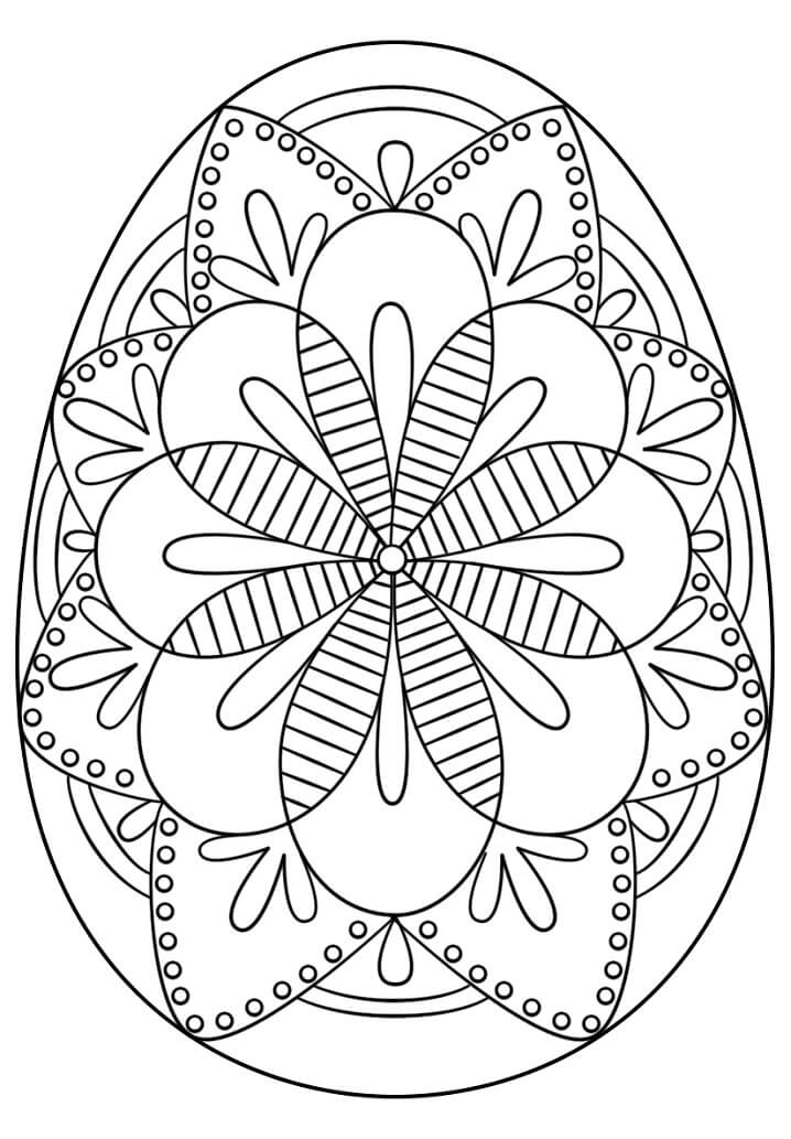 Meraviglioso mandala Dell’uovo di Pasqua 