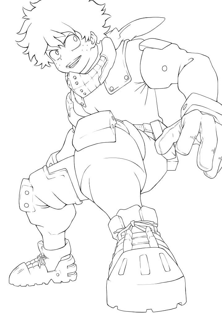 Midoriya Poco da colorare