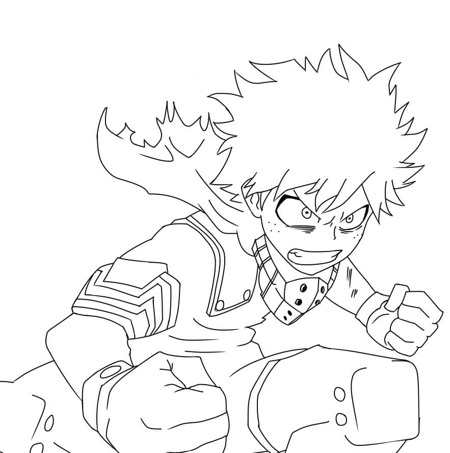 Midoriya da colorare
