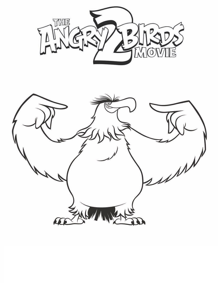 Mighty Eagle Angry Birds 2 da colorare