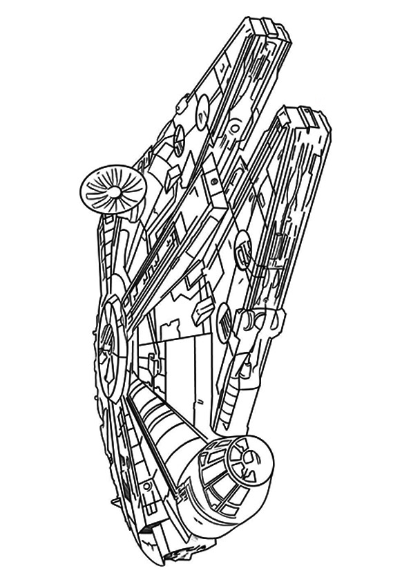 Millennium Falcon da colorare