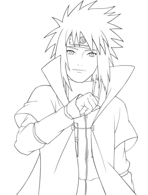 Minato Sorridente da colorare