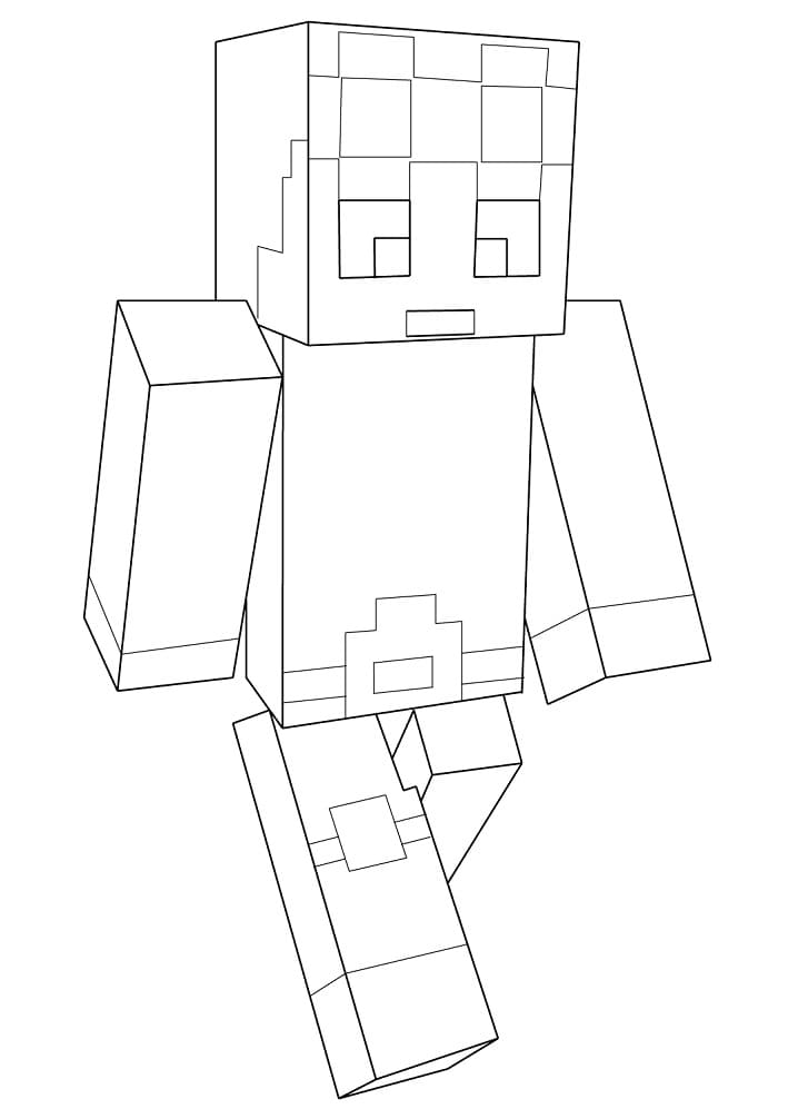 Minecraft Dantdm da colorare