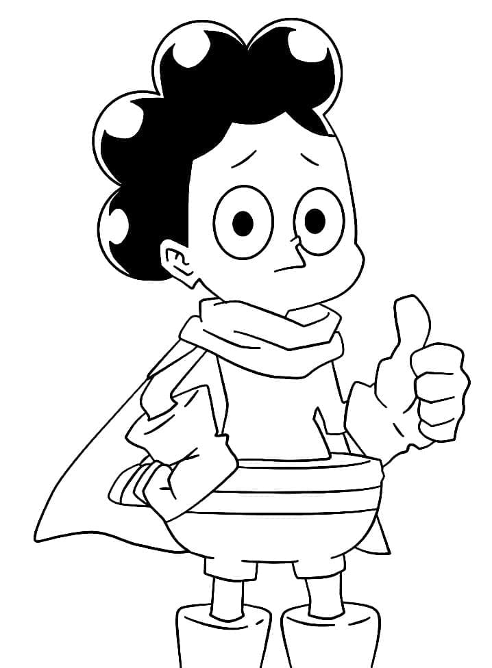 Mineta My Hero Academia da colorare