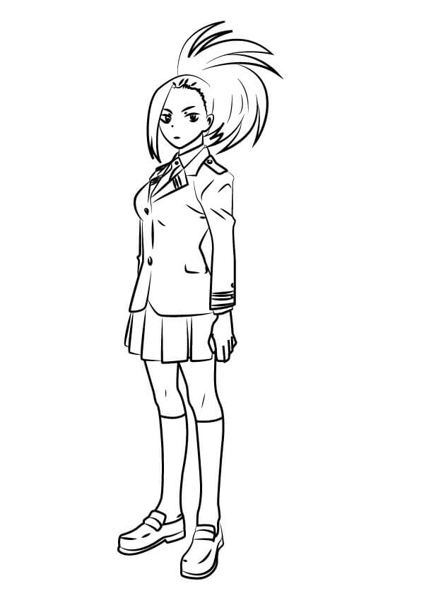 Momo Yaoyorozu da My Hero Academia da colorare