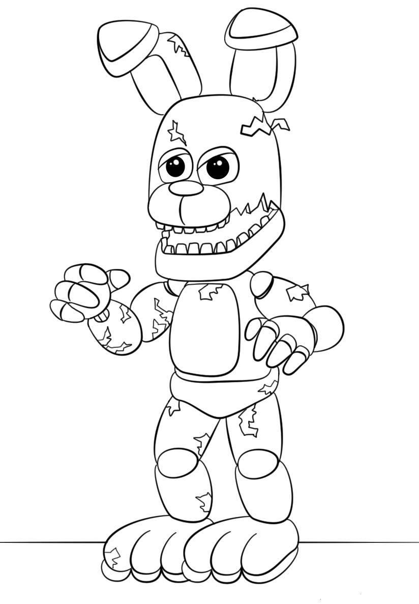 Mostro Bonnie da colorare