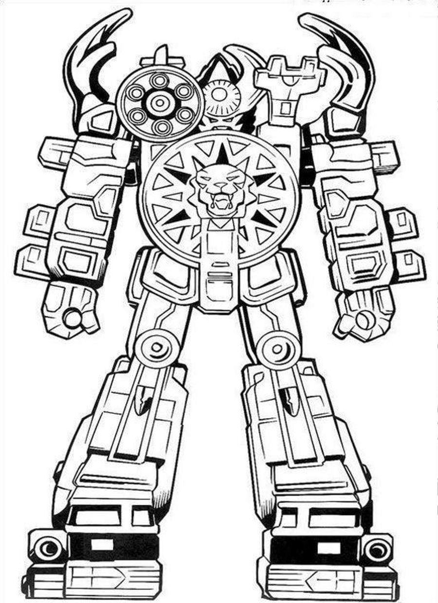 Ninja Tempesta Megazord da colorare