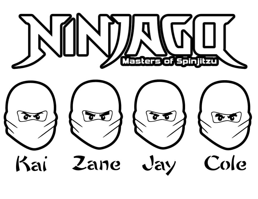 Ninjago per Bambini da colorare